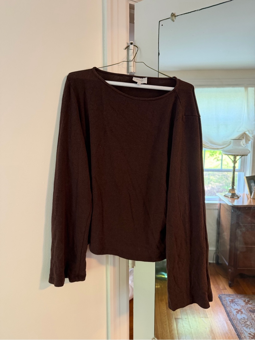 Reformation Brown Long Sleeve Sweater